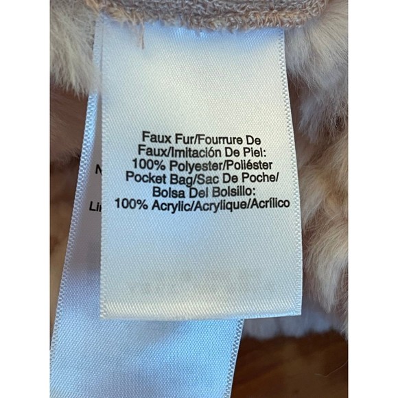 DKNY‎ faux fur light pink vest medium - Picture 7 of 8